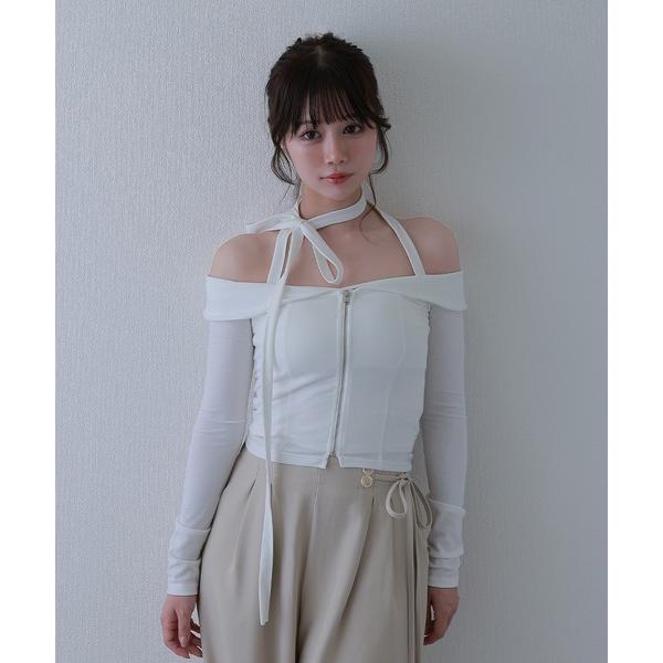 tシャツ ribbon severa zipup tops / リボンセヴェーラジップアップトップス...
