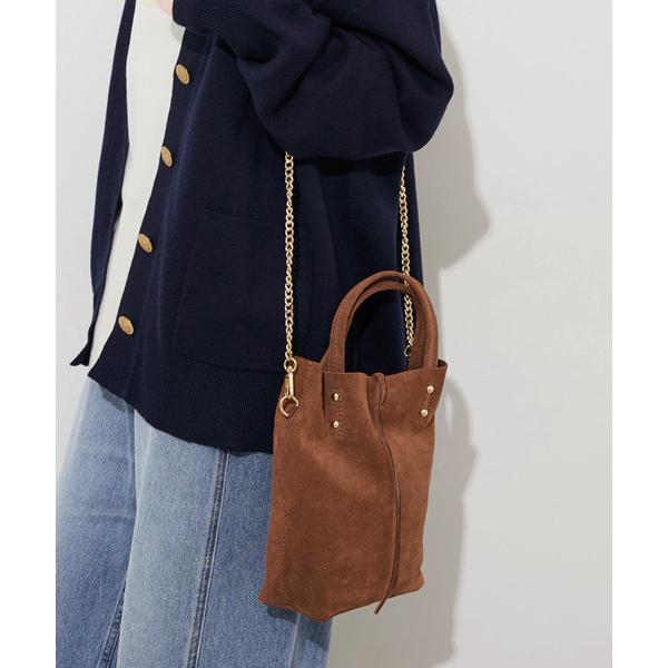 トートバッグ 「AULENTTI/オウレンティ」チェーンストラップ スウェード TOTEBAG レデ...