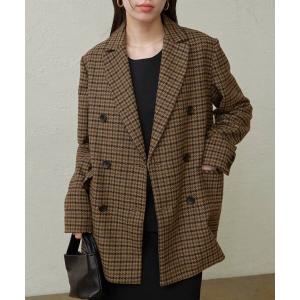 ジャケット テーラードジャケット チェックツイードジャケット レディース