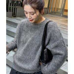 ニット セーター 「WEB限定追加」シャギークルーネックプルオーバー レディース