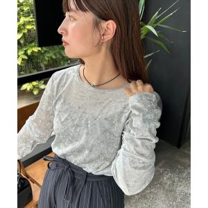 tシャツ 「2025AWカタログ」スタッズベロアプルオーバー レディース