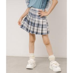 スカート 「インナーパンツ付」チェックプリーツスカート キッズ 子供服 女の子