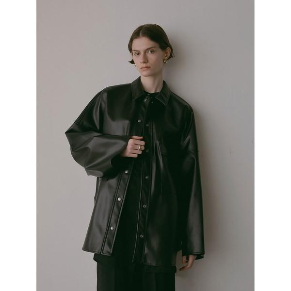 ブルゾン アウター 合皮ビッグＣＰＯジャケット レディース