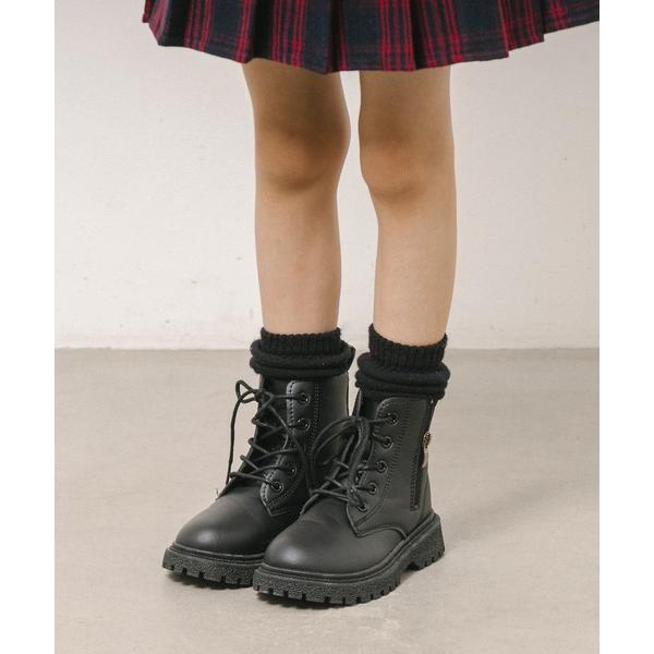 ブーツ レースアップショートブーツ キッズ 子供 男の子 女の子