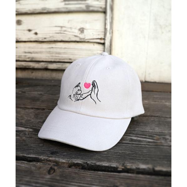 キャップ 帽子 CAT LOVE TOUGH CAP/猫 刺繍キャップ レディース メンズ