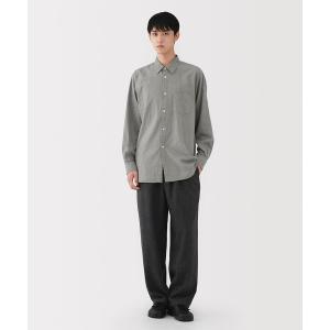 シャツ 「MUJI Labo」紳士　起毛ヘリンボーンレギュラーカラーシャツ メンズ レディース