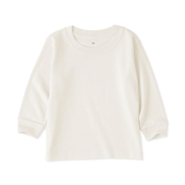 tシャツ ベビー　あたまするっと　両面起毛クルーネック長袖Ｔシャツ キッズ 子供服 男の子 女の子