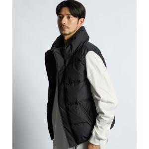 ブルゾン アウター ボリュームネック シンプル ダウンベスト メンズ