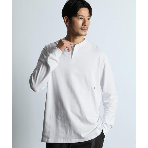 tシャツ 消臭機能「アクロクリア」シールドネック ヘンリーロンT メンズ