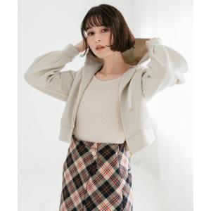 パーカー ボリュームスリーブパーカー レディース