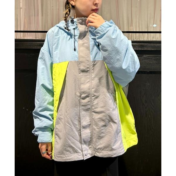 「Candy Stripper」 ナイロンブルゾン 2 ライトブルー レディース