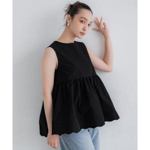 「coca（coca）」 ノースリーブブラウス M ブラック レディース