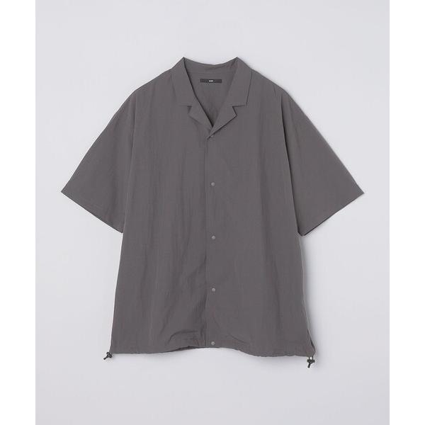 「SHIPS」 7分袖シャツ LARGE チャコールグレー メンズ