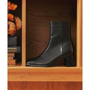 ブーツ 「PARADIS COULEUR」スクエアトウ撥水ショートブーツ(353032) レディース