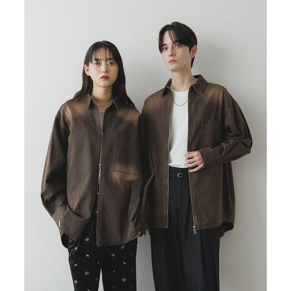 ブラウス シャツ 「UNSEX」Wジップ/アソートルーズシャツ レディース メンズ