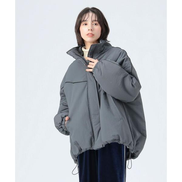 ブルゾン アウター 配色 モンスター ショート コート レディース