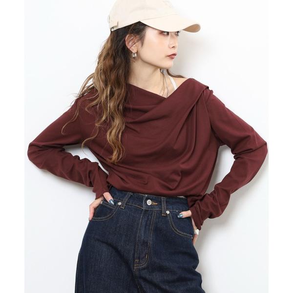 tシャツ ドレープカットソー レディース
