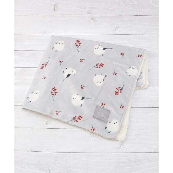 ブランケット 「あったか」デジプリ ブランケット アカイミ＆シマエナガ