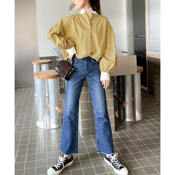 「Java」 半袖ブラウス SMALL イエロー系その他 レディース