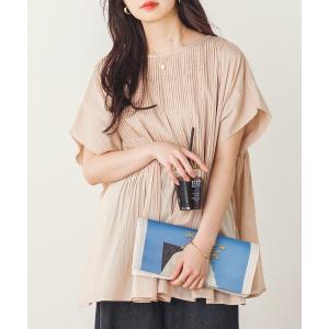 「lil nina」 半袖ブラウス FREE サンドベージュ レディース