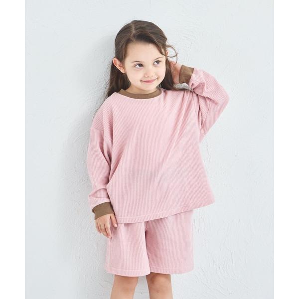 セットアップ 「軽ふわっふる」ユニセックス ウエスト配色 ワッフル ワンマイルセットアップ キッズ ...