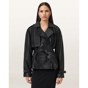 トレンチコート コート REED CROPPED LEATHER TRENCH | REED クロップド レザー トレンチ レディース