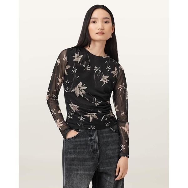 CAIA FLORAL MESH TOP | CAIA フローラル メッシュ トップ レディース