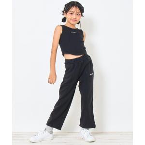 セットアップ ユーズド加工 コルセット タンク × ワイドパンツ セットアップ 「ジュニアお揃い」 キッズ 子供服 女の子