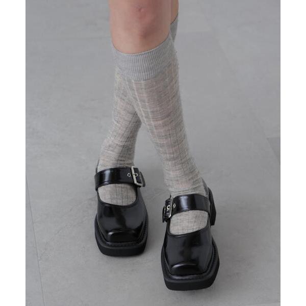 パンプス スクエアメリージェーン