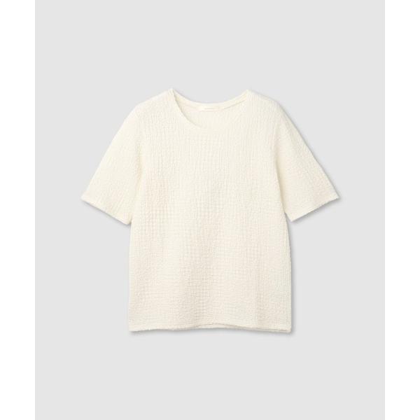 tシャツ milli de l'air  シュリンクジャージ 5分袖トップス レディース