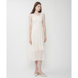 DEICY（デイシー） ワンピース シフォンドットロングワンピース