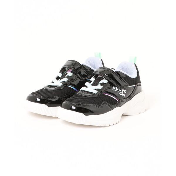 スニーカー NUOVO ヌオーヴォ 17-22(H) JENNIE ジェニー N9348J BLK/...
