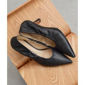 パンプス 「FABIO RUSCONI」ポインテッドトウシャーリングパンプス(F51019)