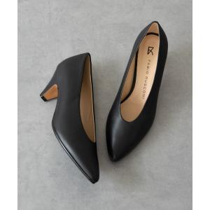パンプス 「FABIO RUSCONI」コーンヒールポインテッドトウパンプス(F51123)