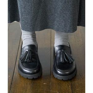 ローファー 「FABIO RUSCONI」オブリークトウタッセルローファー(F51638) レディース