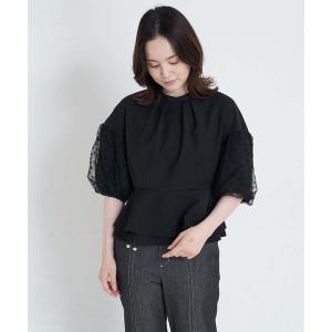 「A de a.v.v」 半袖ブラウス 36 ブラック レディース