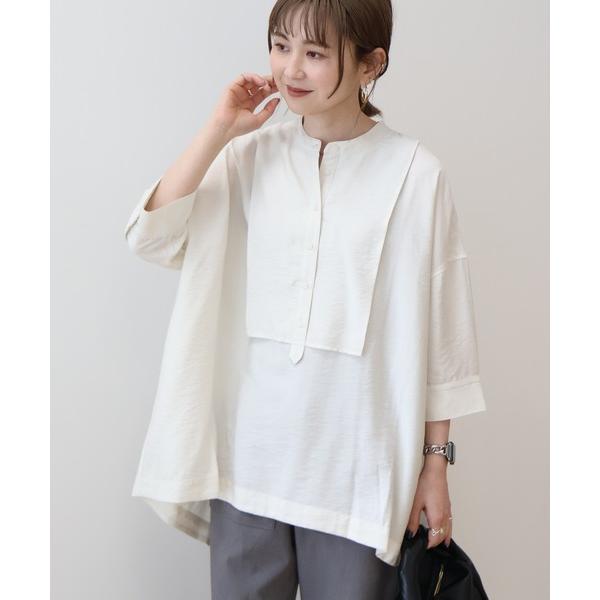 「AMERICAN HOLIC」 7分袖チュニック L アイボリー レディース