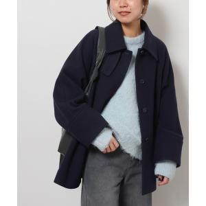 ステンカラーコート コート 「追加」尾州ウールスーパー100Aラインコート レディース