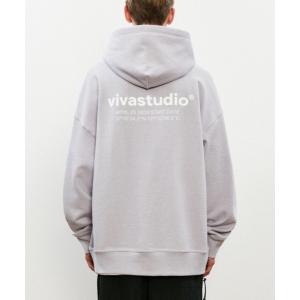 「VIVASTUDIO」 プルオーバーパーカー MEDIUM グレイッシュブルー メンズ