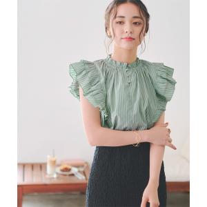 「titivate」 ノースリーブブラウス S ライトグリーン レディース