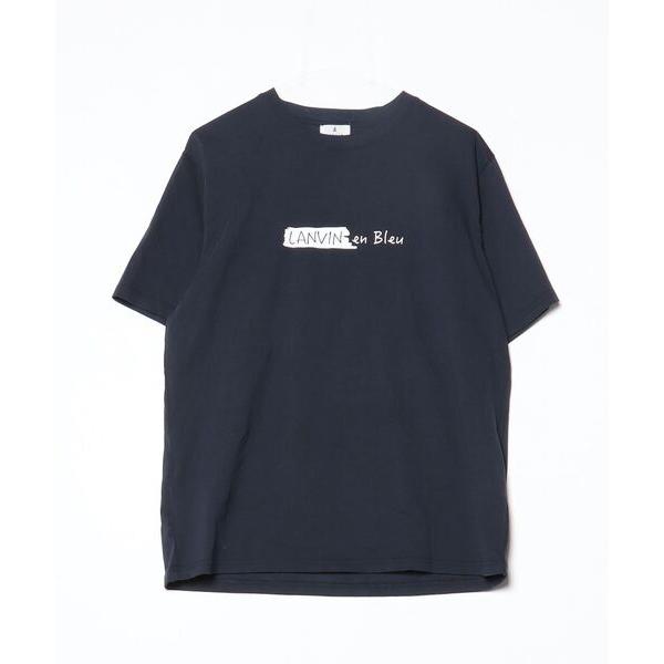「LANVIN en Bleu」 半袖Tシャツ 50 ネイビー メンズ