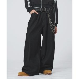 ジーンズ ワイドタックマルチカラーデニム「UNISEX」 メンズ レディース