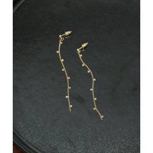 ピアス ポルカドットチェーンピアス レディース