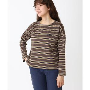 tシャツ Columbia／ウィメンズ クラウドアベニュー ロングスリーブTシャツ（ロンT／ロングTシャツ／長袖Tシャツ／）ボーダー 速乾 UVカット