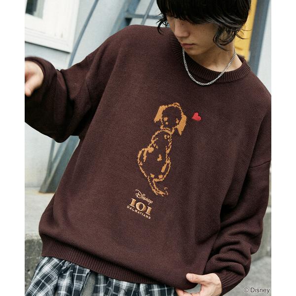 セーター ニット PUBLUX/パブリュクス 別注 101 DALMETIANS HEART KNI...