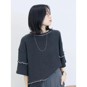 tシャツ 配色メローアソートプルオーバー レディース