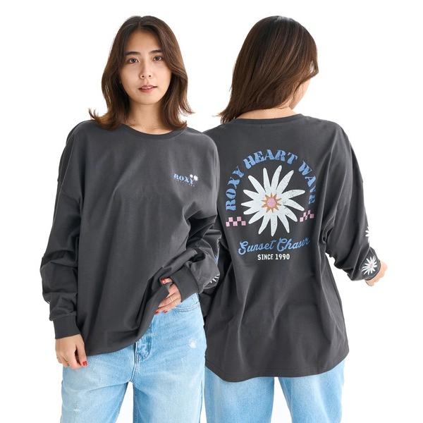 tシャツ BELLIS L/S TEE /ロキシールーズシルエットバックプリント長袖ロンT レディー...