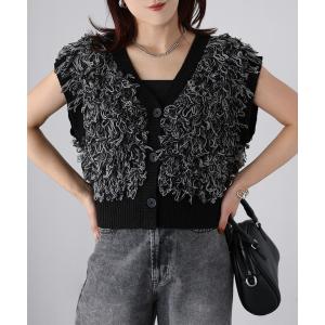 ベスト ジレ ループヤーンニットベスト レディース｜ZOZOTOWN Yahoo!店