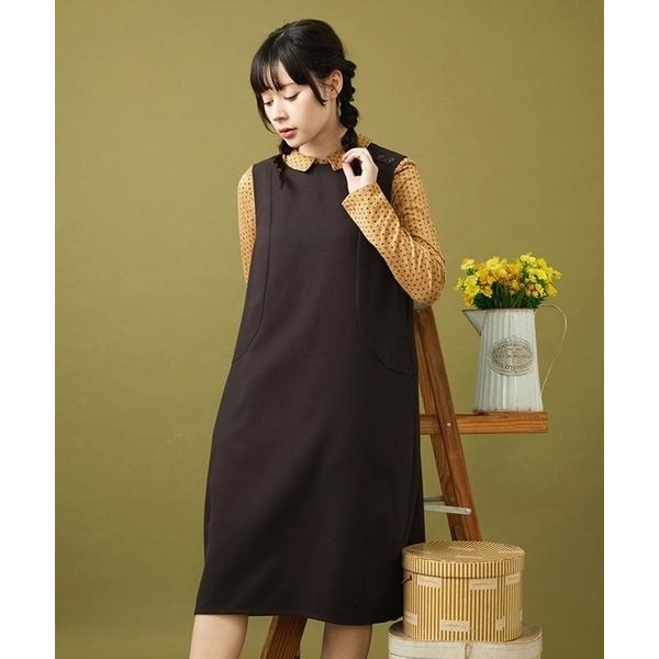 ワンピース T/Rドビー ジャンパースカート