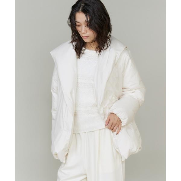 ダウンコート ダウンジャケット ショールカラーフード ショートダウンコート レディース